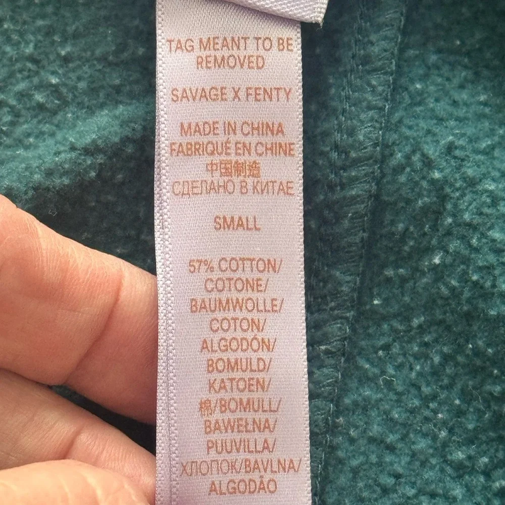 Savage x Fenty Forever Savage Hooded One Piece‎ Sweatsuit small 4-6 Green